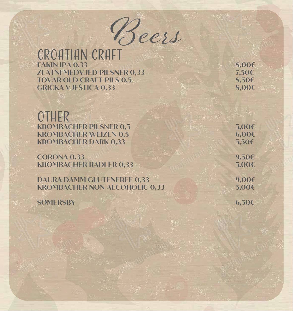 Menu di Bepa - Основное меню