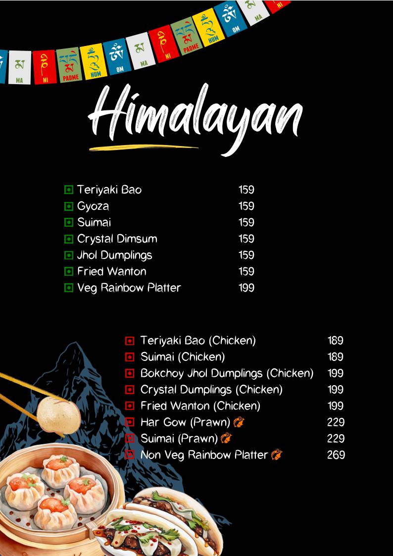 Adda Pan Asian menu