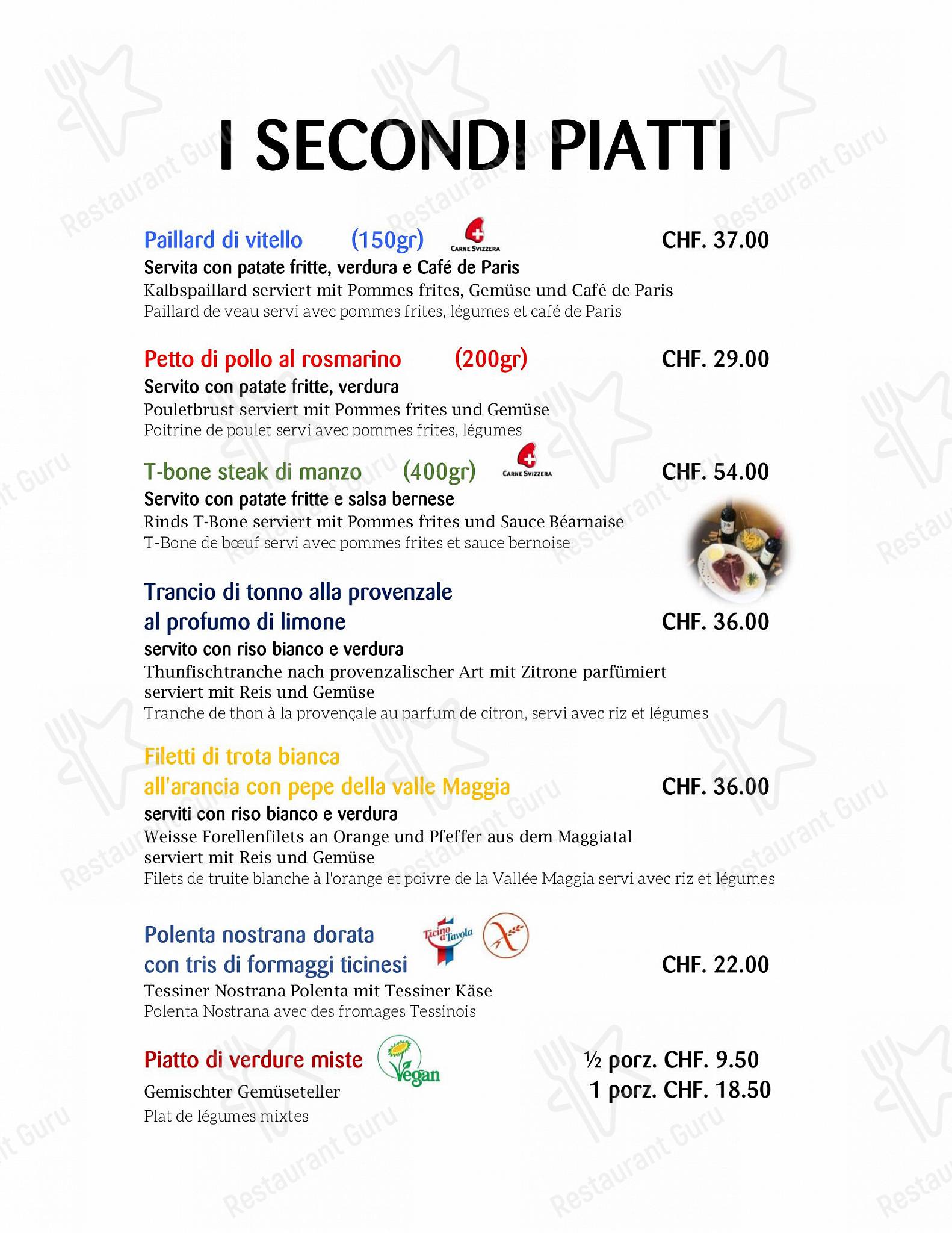 Коктейльная карта per Al Giardinetto in Biasca
