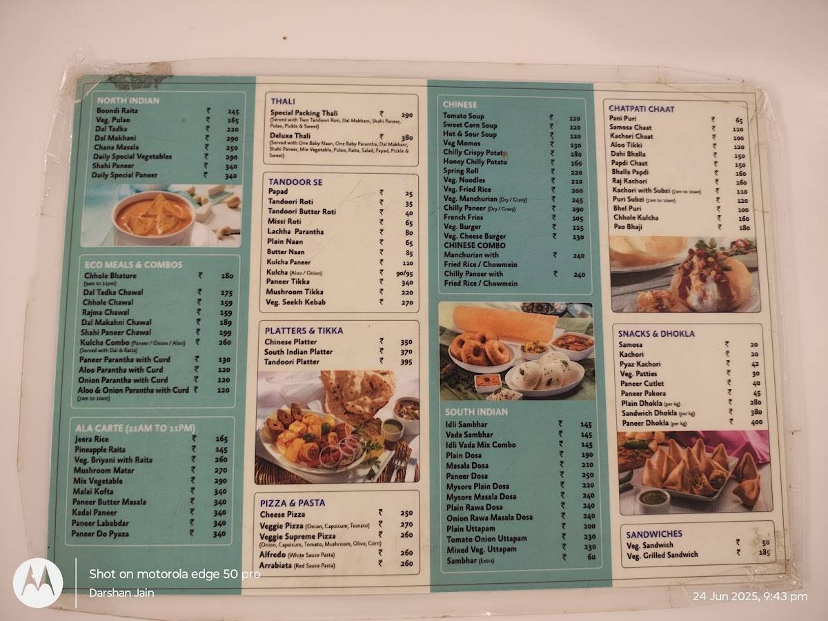 Bikanervala JP Nagar, Gajraula menu