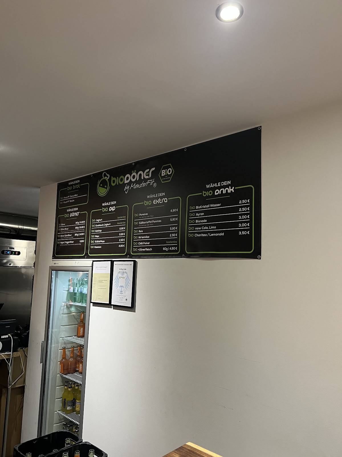 Speisekarte von BioDöner by MonsterFit restaurant, Frankfurt am Main