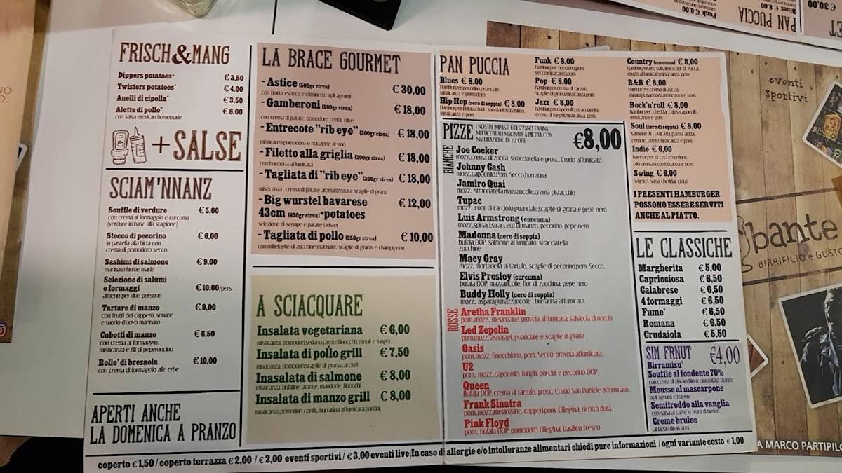 Menu di Birrbante 