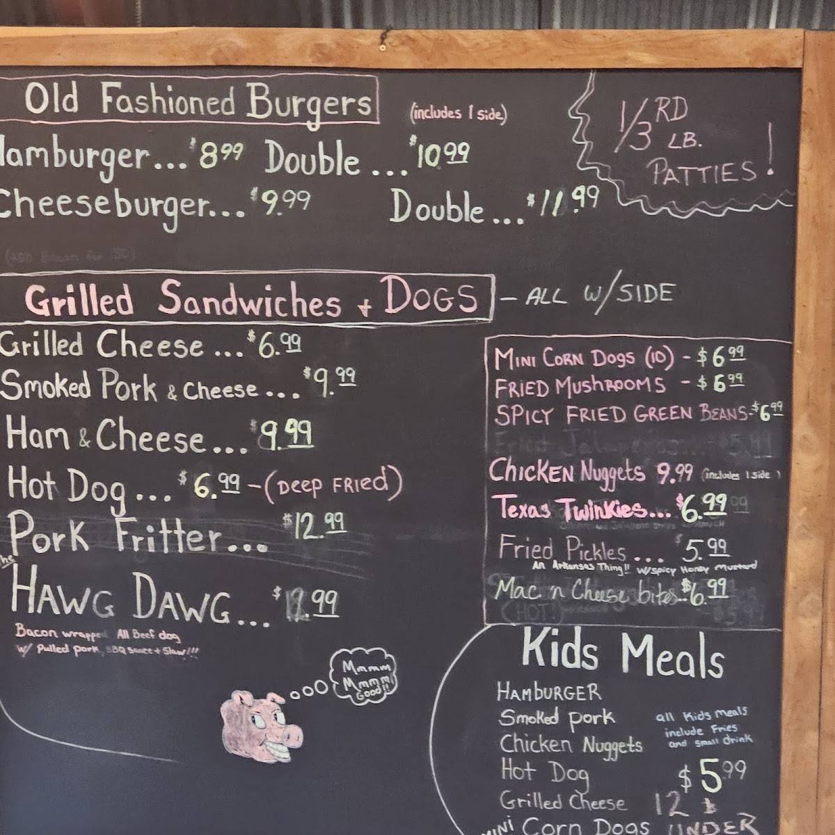 Menu at Blacksheep BBQ Smokehouse & Grill, Yellville