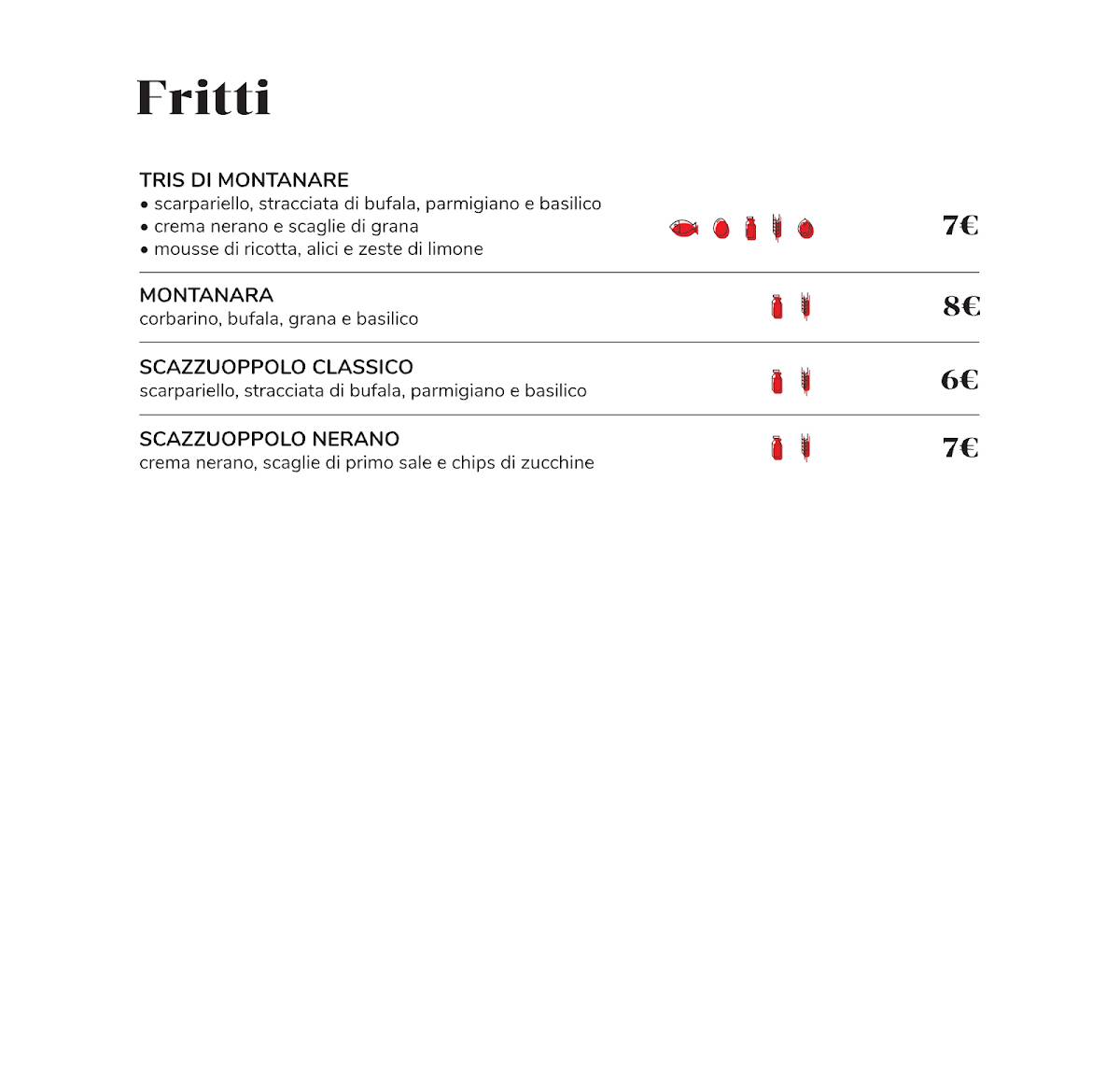 Menu di Blues Pizza 