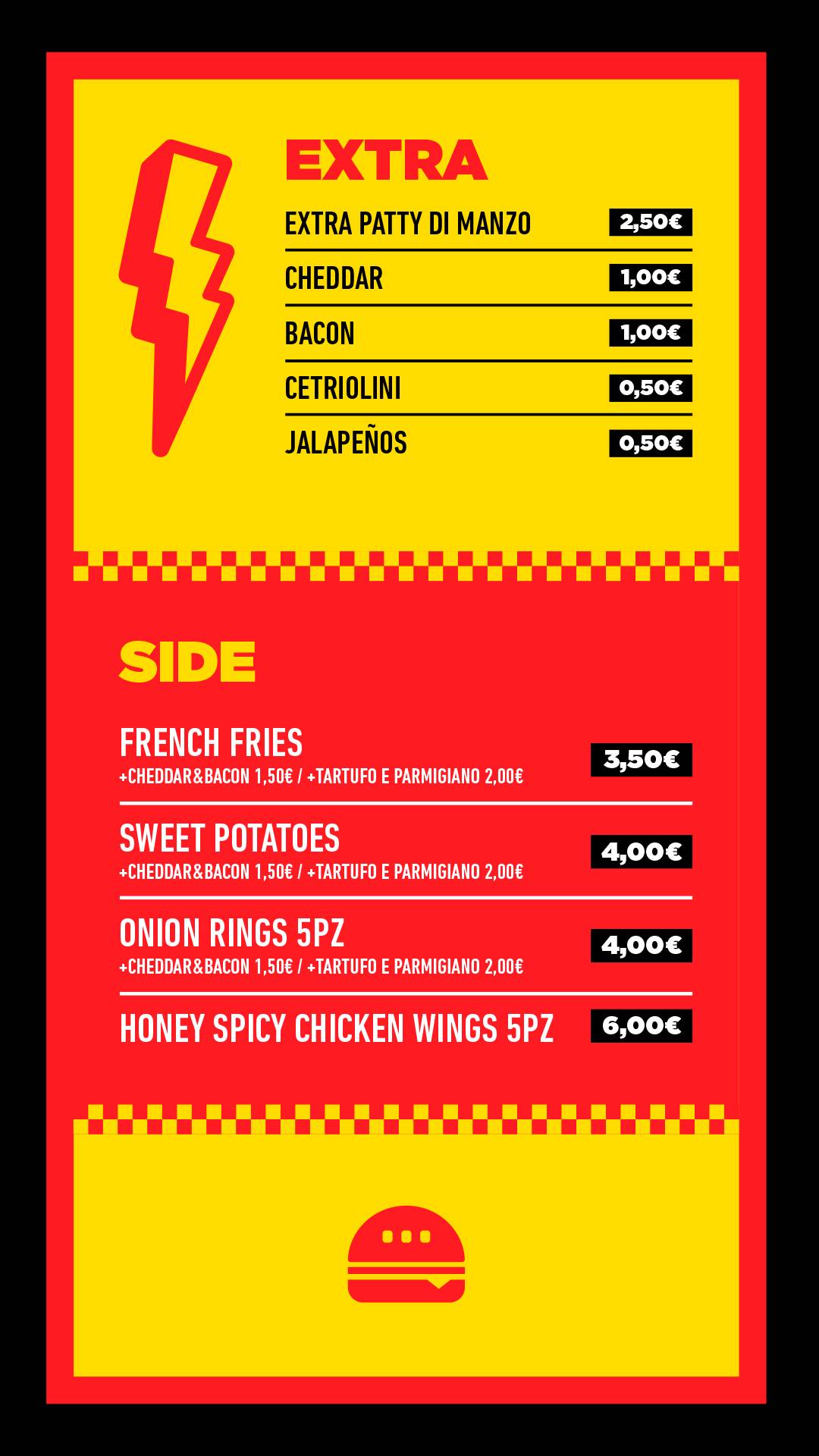 Menu di Boca Burger 