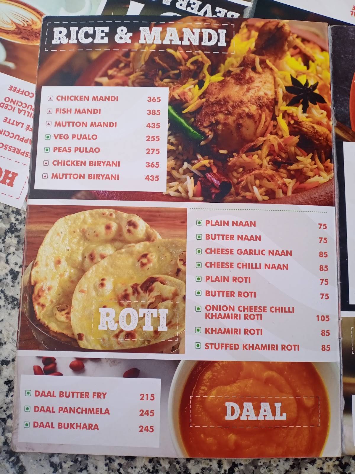 Boho The Sky Cafe- Madhyamgram menu