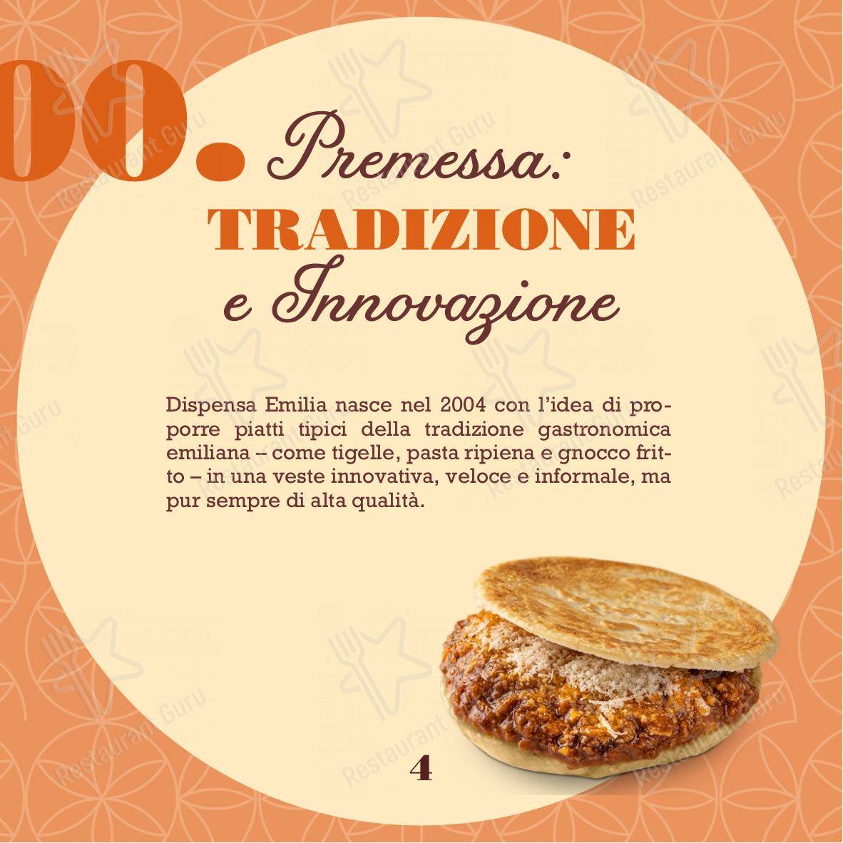 Menu di Dispensa Emilia I Gigli Campi Bisenzio - Menu bar