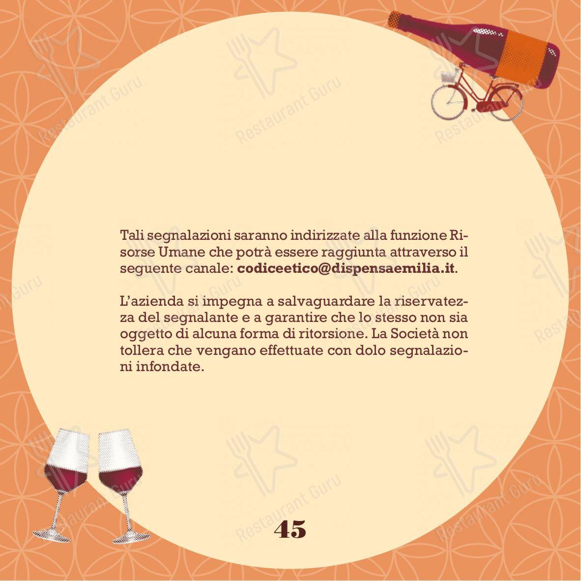 Menu bar per Dispensa Emilia I Gigli Campi Bisenzio in Campi Bisenzio