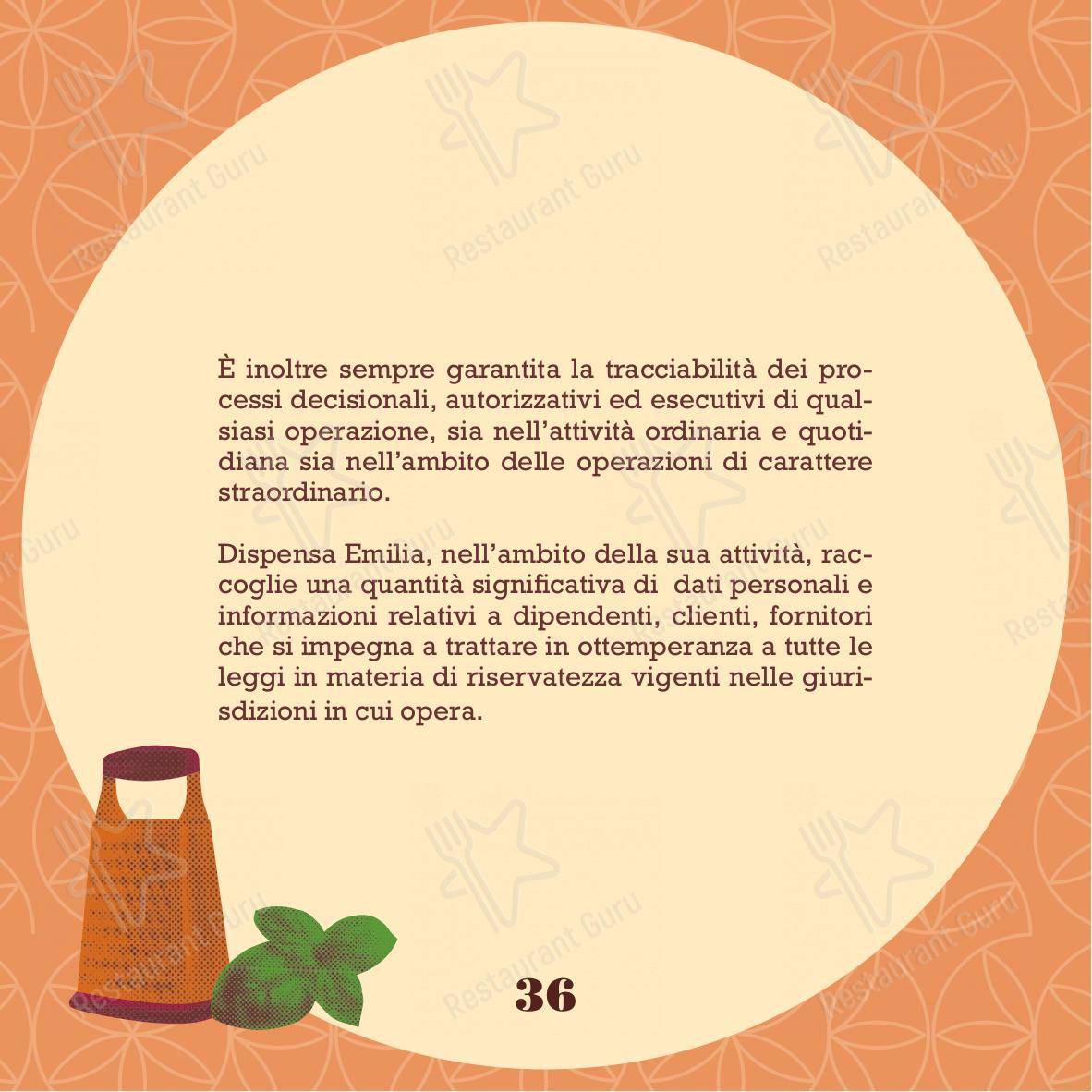 Menu di Dispensa Emilia I Gigli Campi Bisenzio - Menu bar