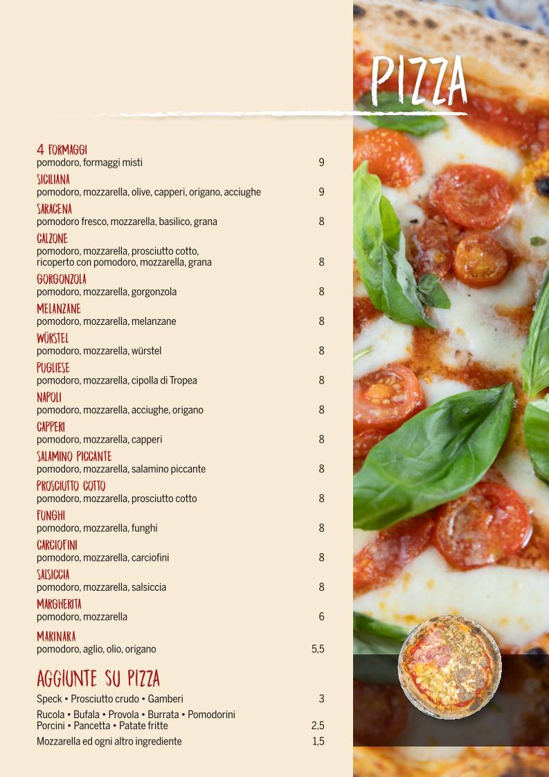 Menu di Pinterrè 