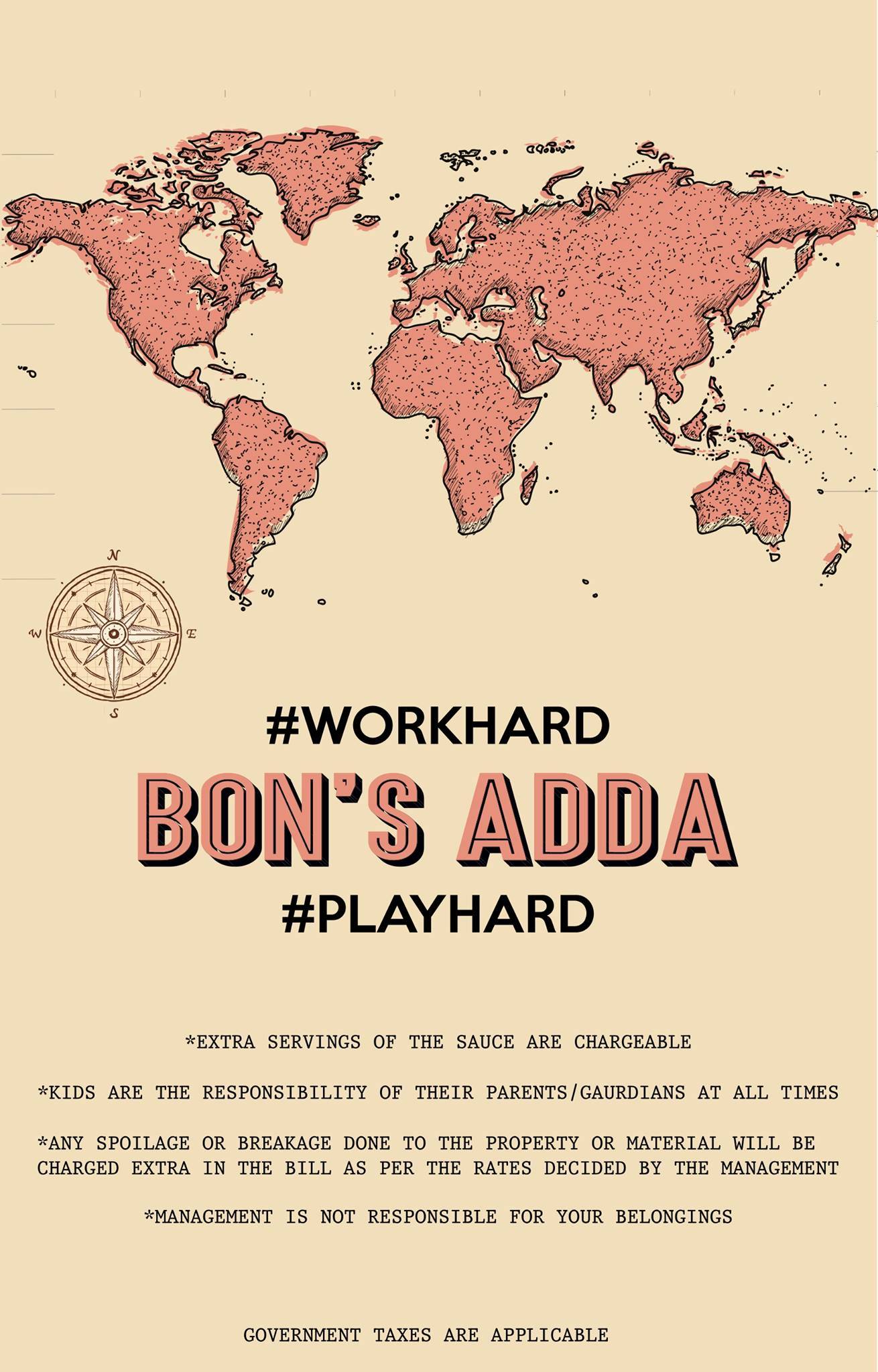 Bon's Adda - Garden Cafe Best Clubs in Amritsar menu