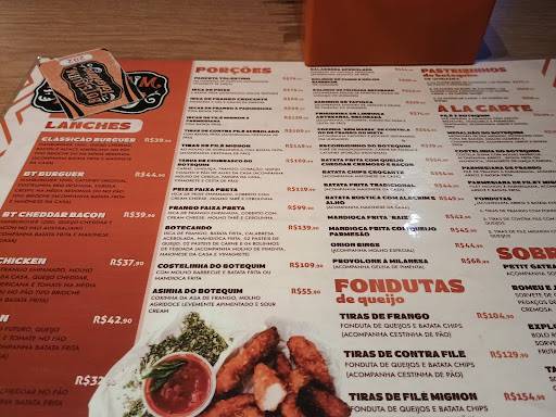 Botequim Tolentino cardápio