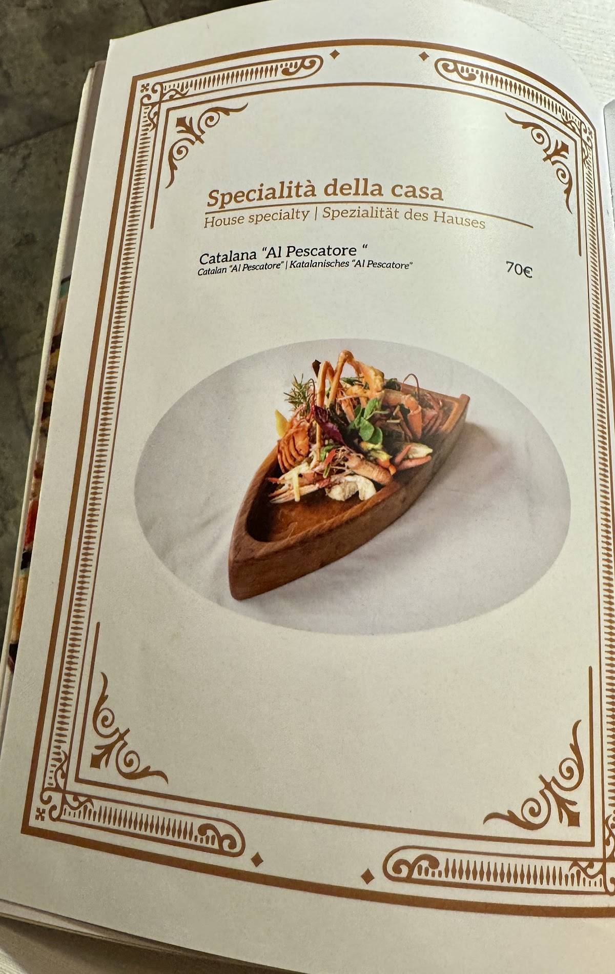 Menu di Osteria Al Pescatore 