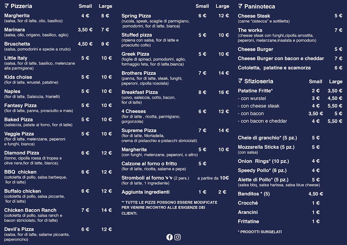 Menu di Brothers Pizza 