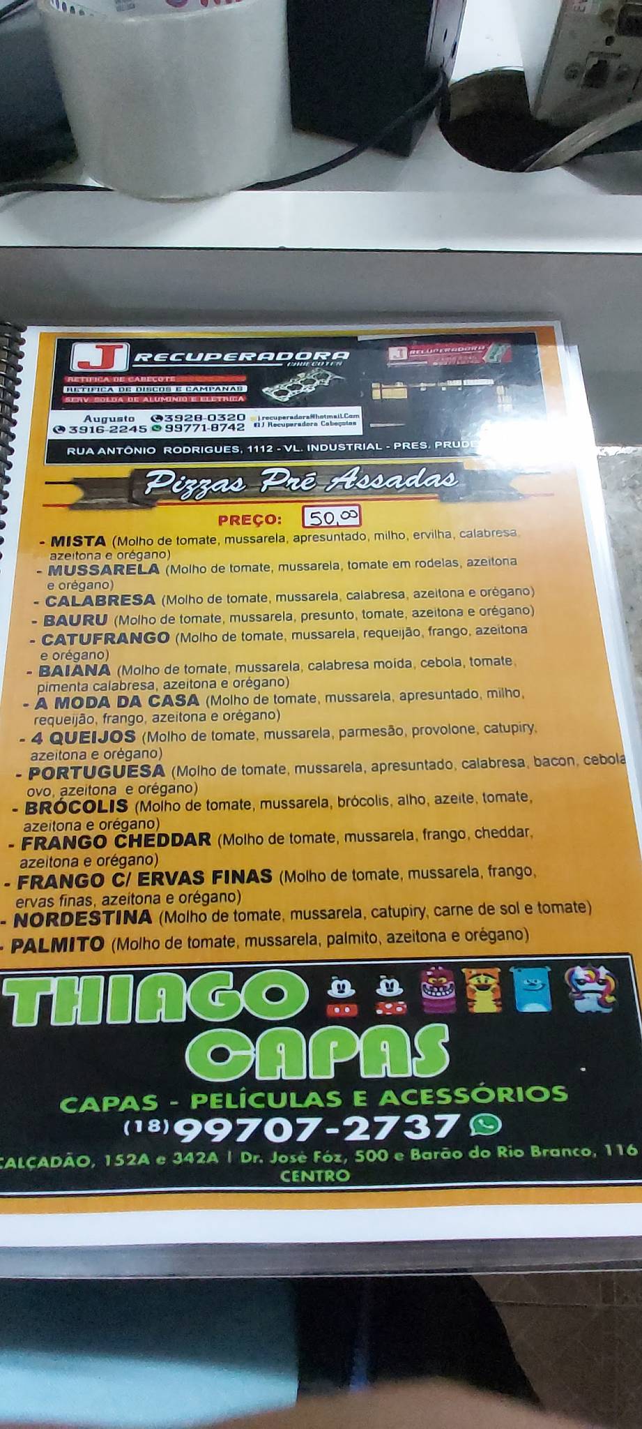 Bruna's Lanches e Pizzas cardápio