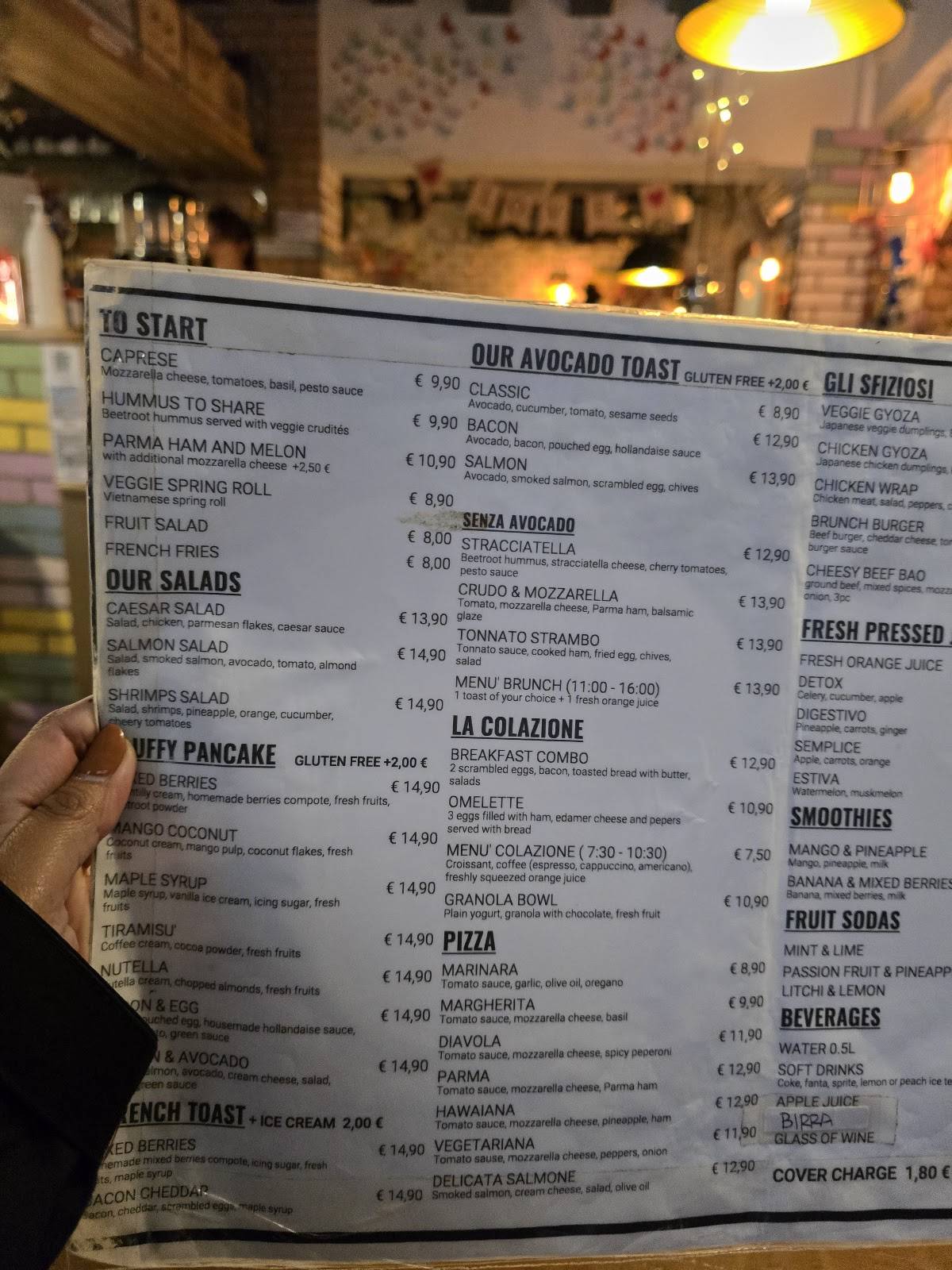Menu di Brunch Cafè 