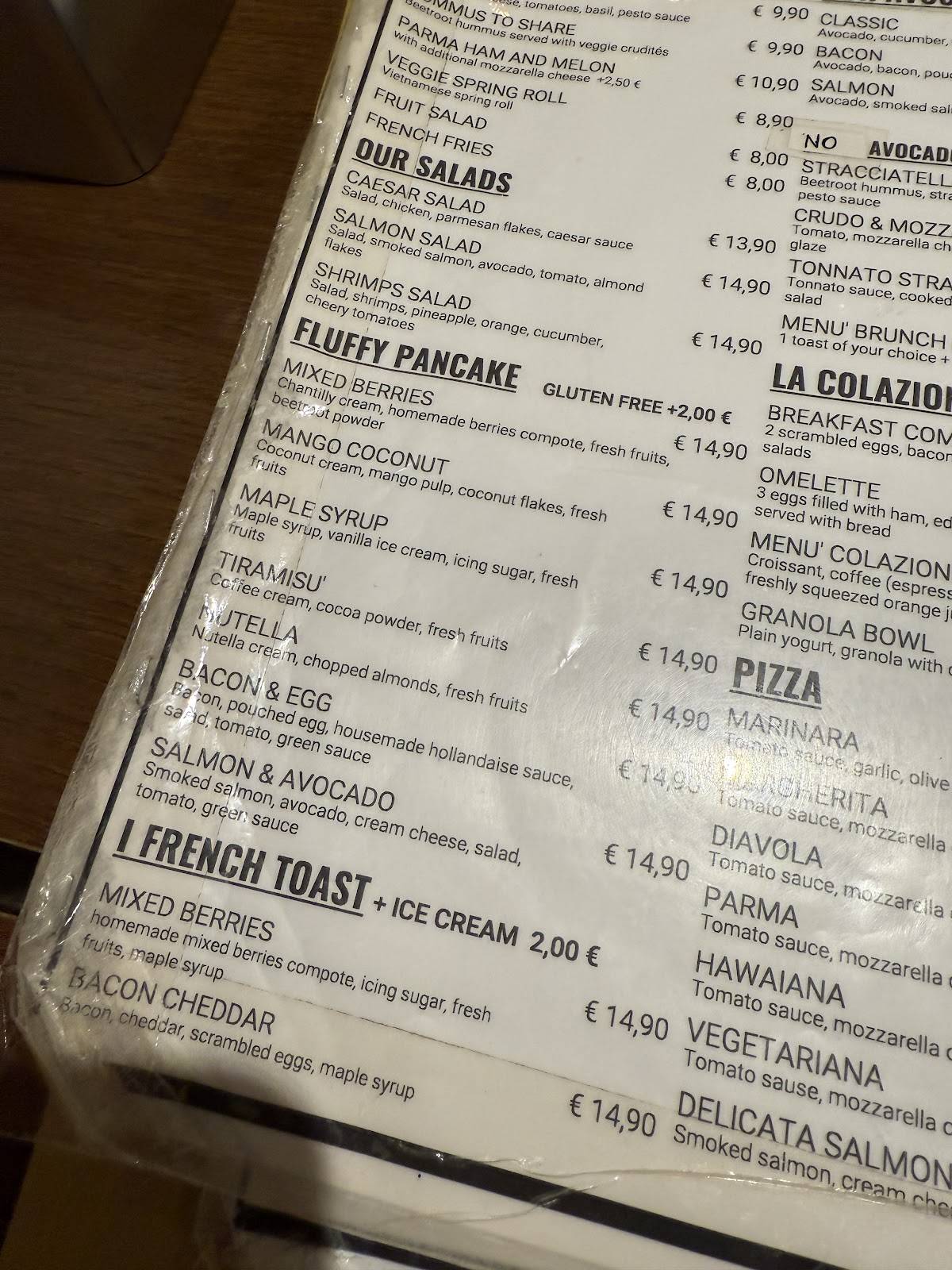 Menu di Brunch Cafè 
