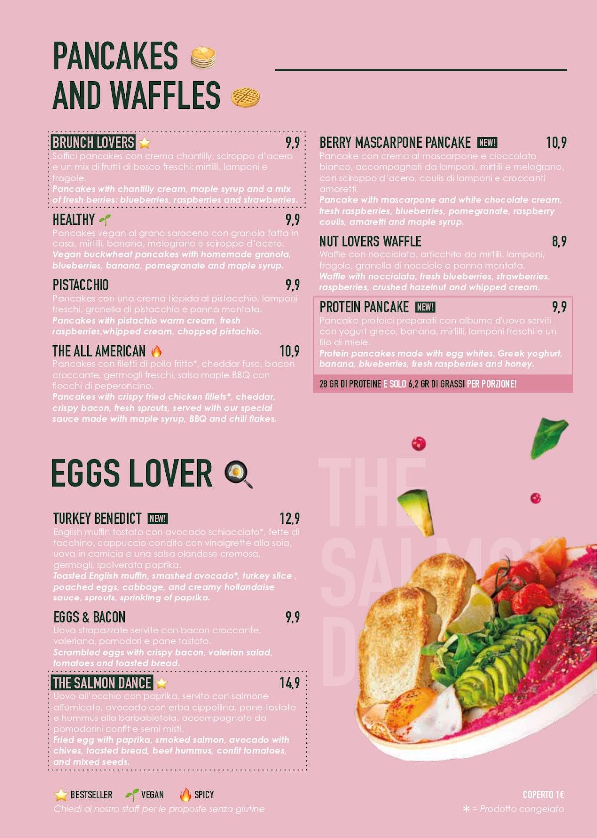 Menu di Brunch Republic Riccione 