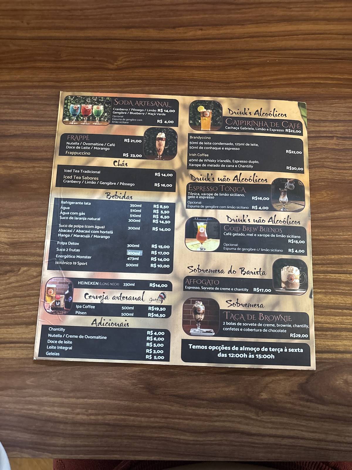 Buenos Cafés cardápio