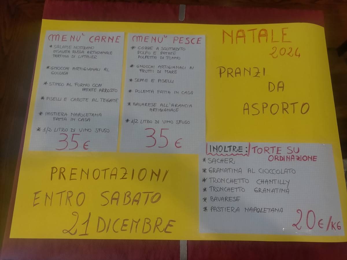 Menu di Buffet Valentin 