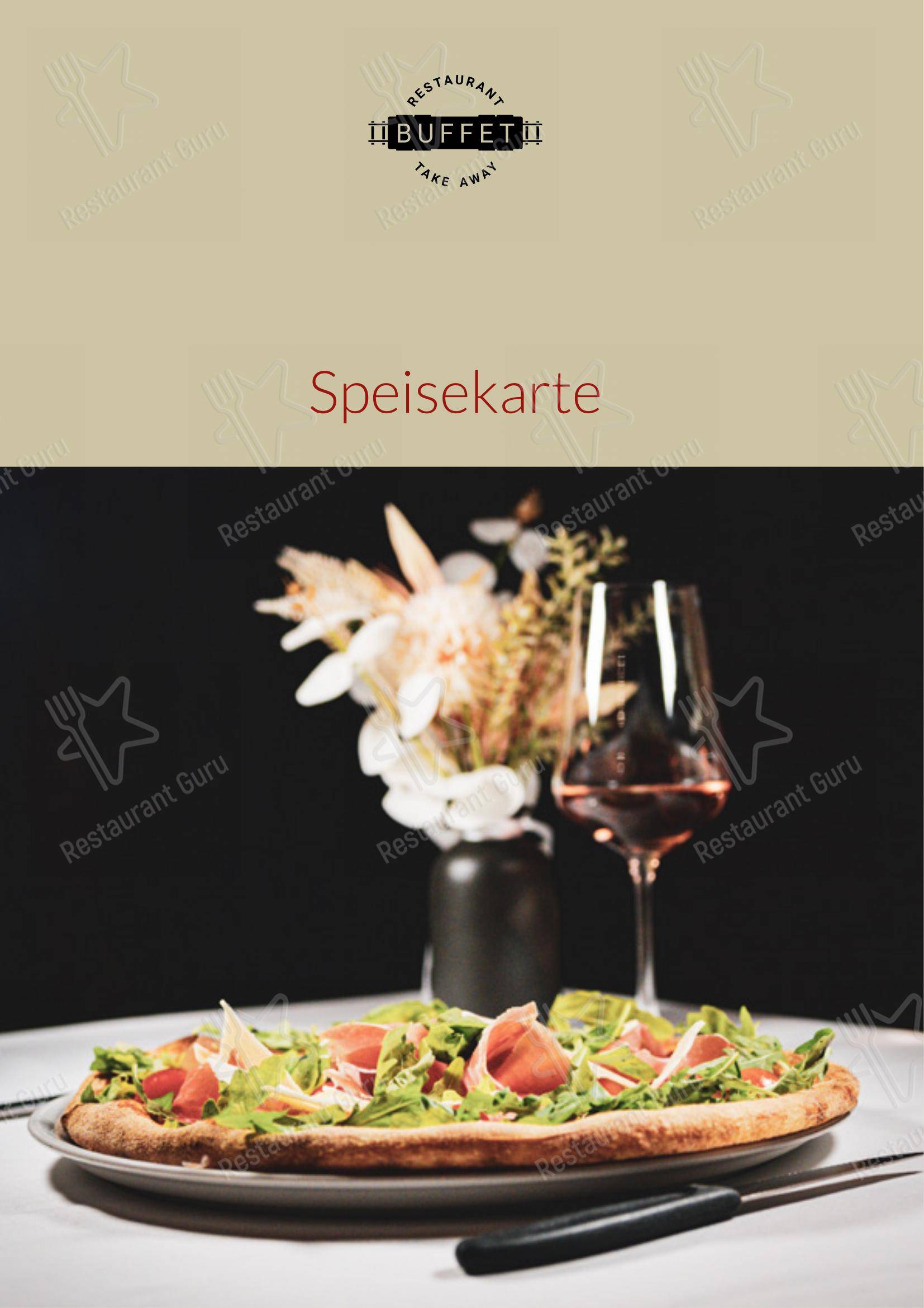 Buffet in Briga - Menu