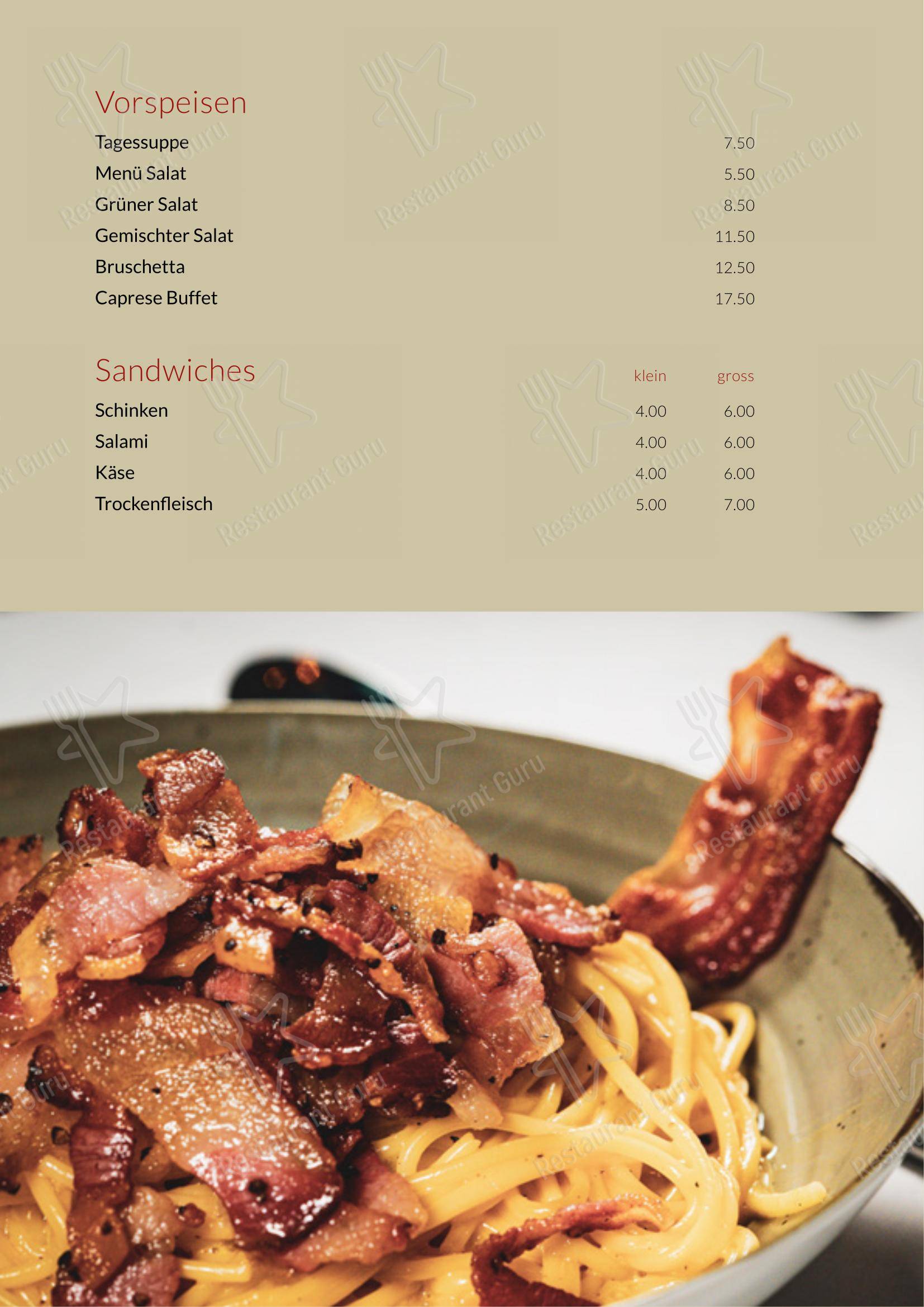 Menu di Buffet - Menu