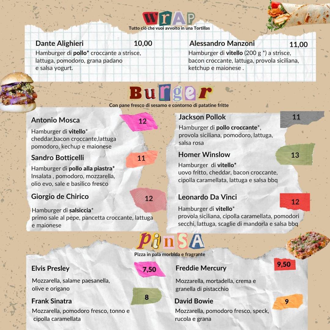 Menu di Bukowski Cafè & Bistrot 