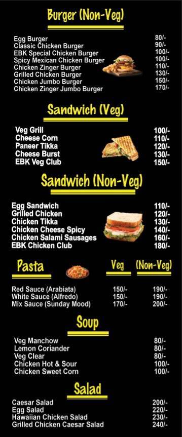 Eat Best Kitchen menu