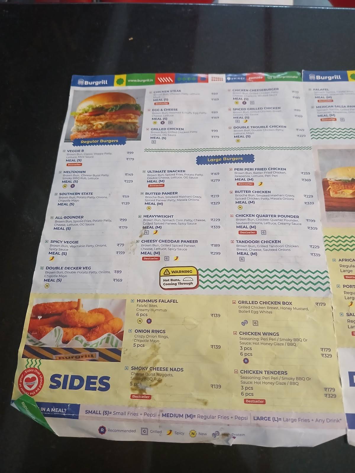 Burgrill - The OG's of Grilled Burgers menu