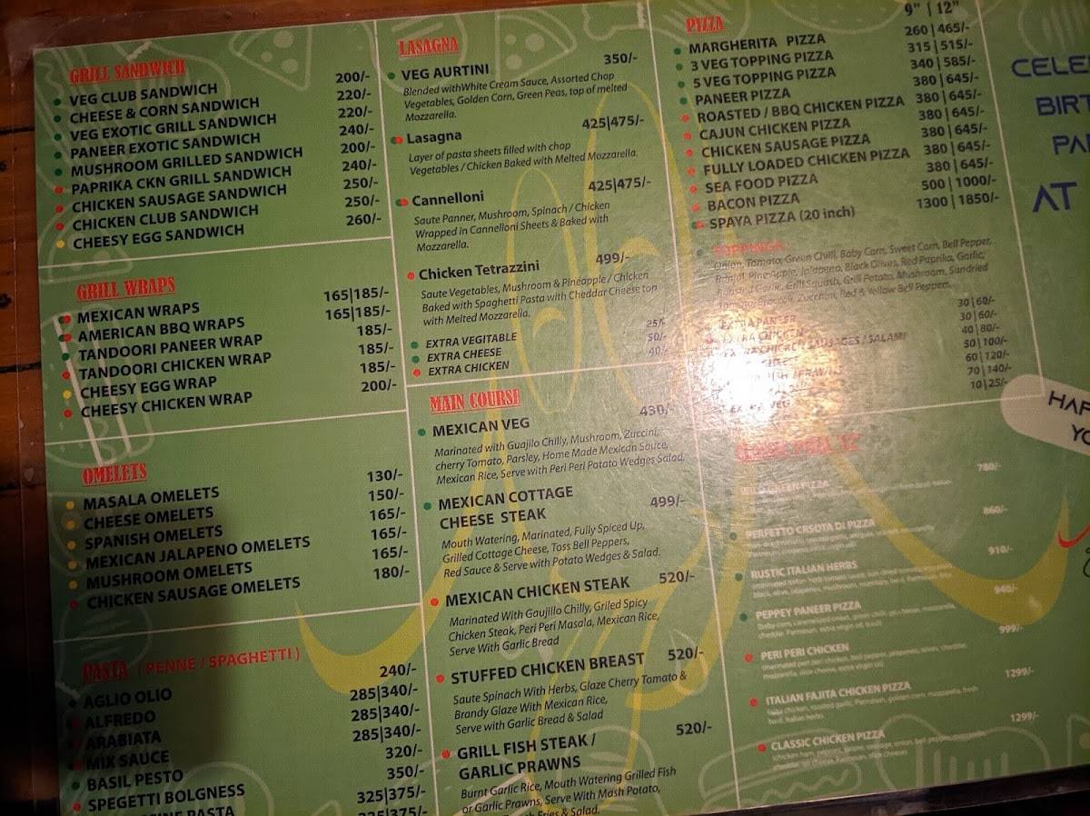 Burp menu