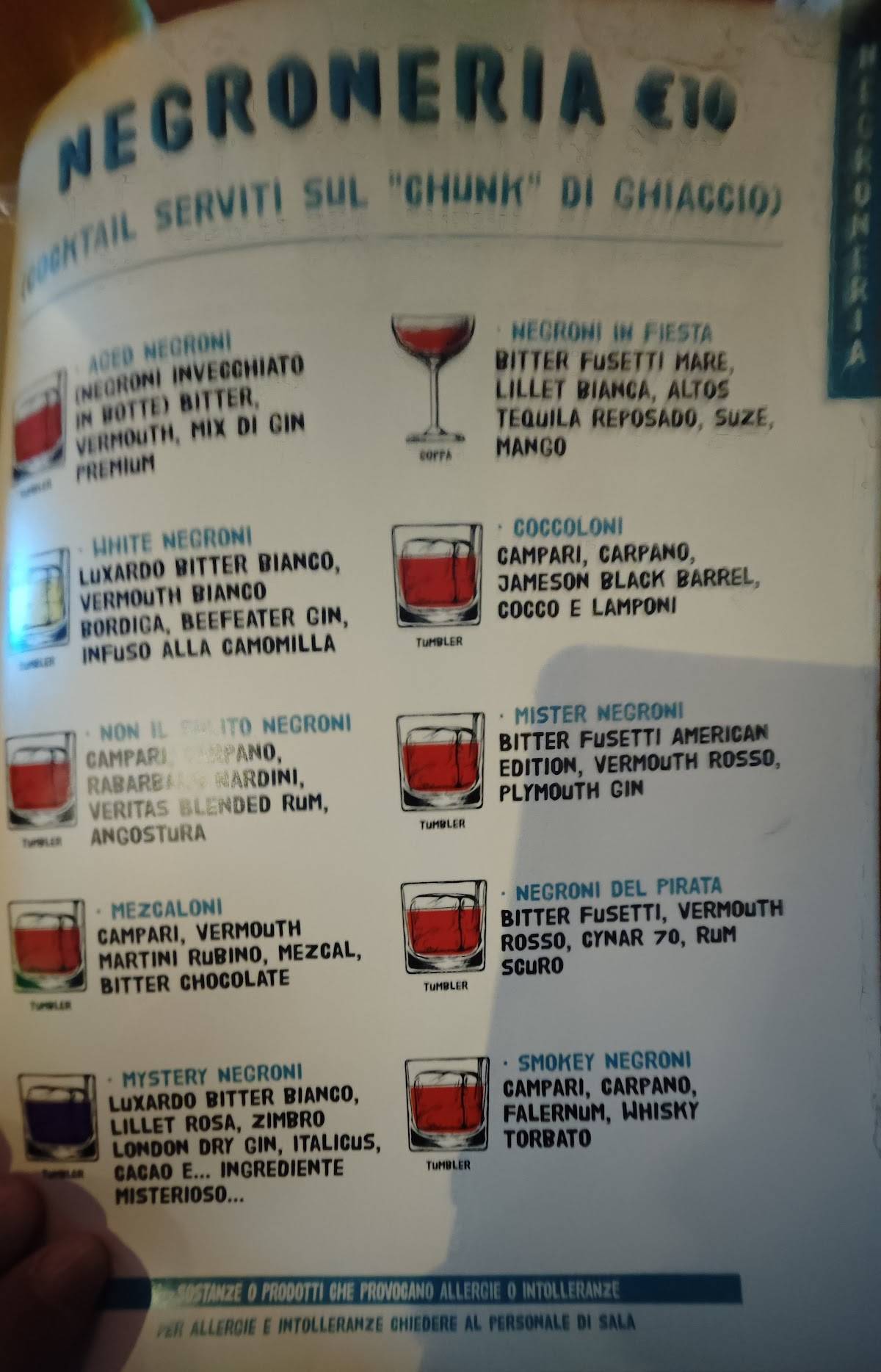 Menu de Busca Vida Ristorante & Cocktail Bar