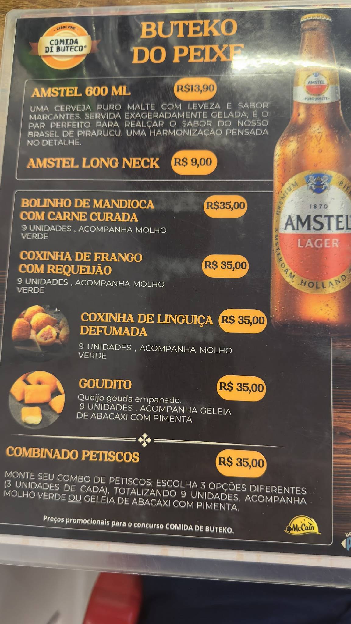 Buteko do Peixe cardápio