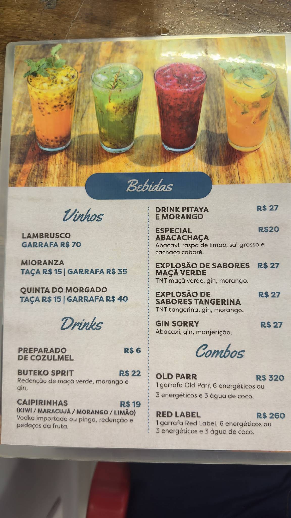 Buteko do Peixe cardápio