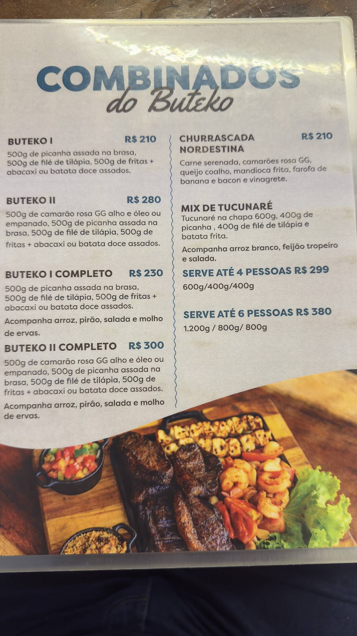 Buteko do Peixe cardápio