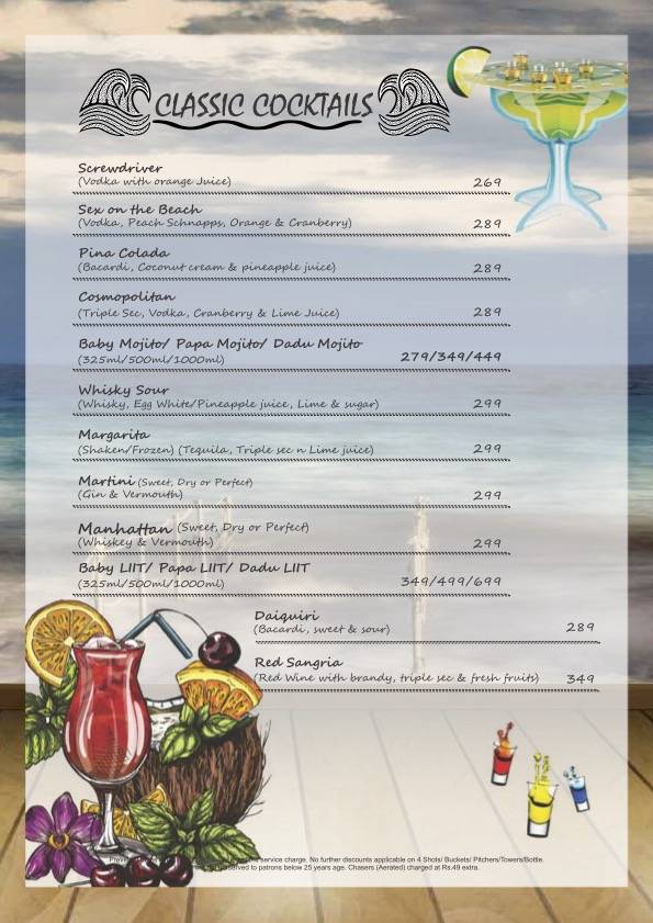 By the bay menu
