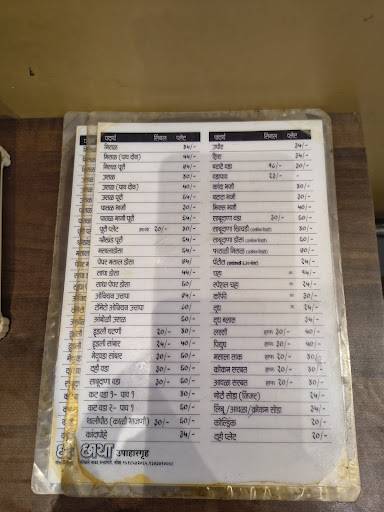 CHHAYA UPAHAR GRUHA (1948) menu