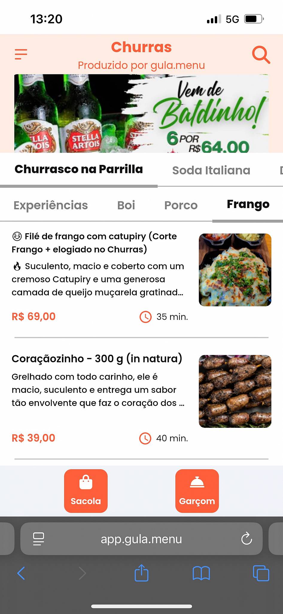 CHURRAS Restaurante Castelo Churrascaria cardápio