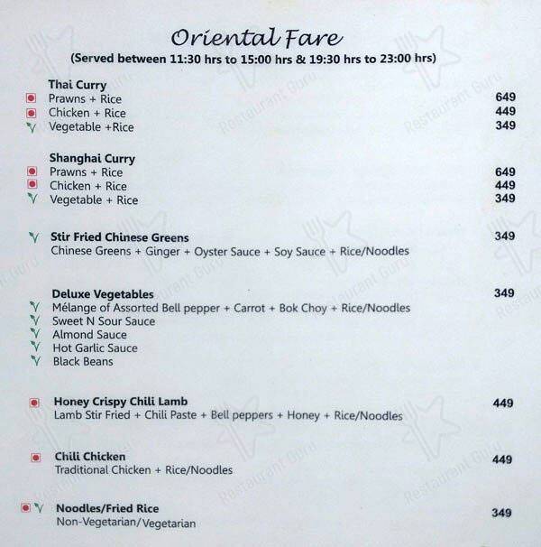Café 24 - Mind Space Hotel menu