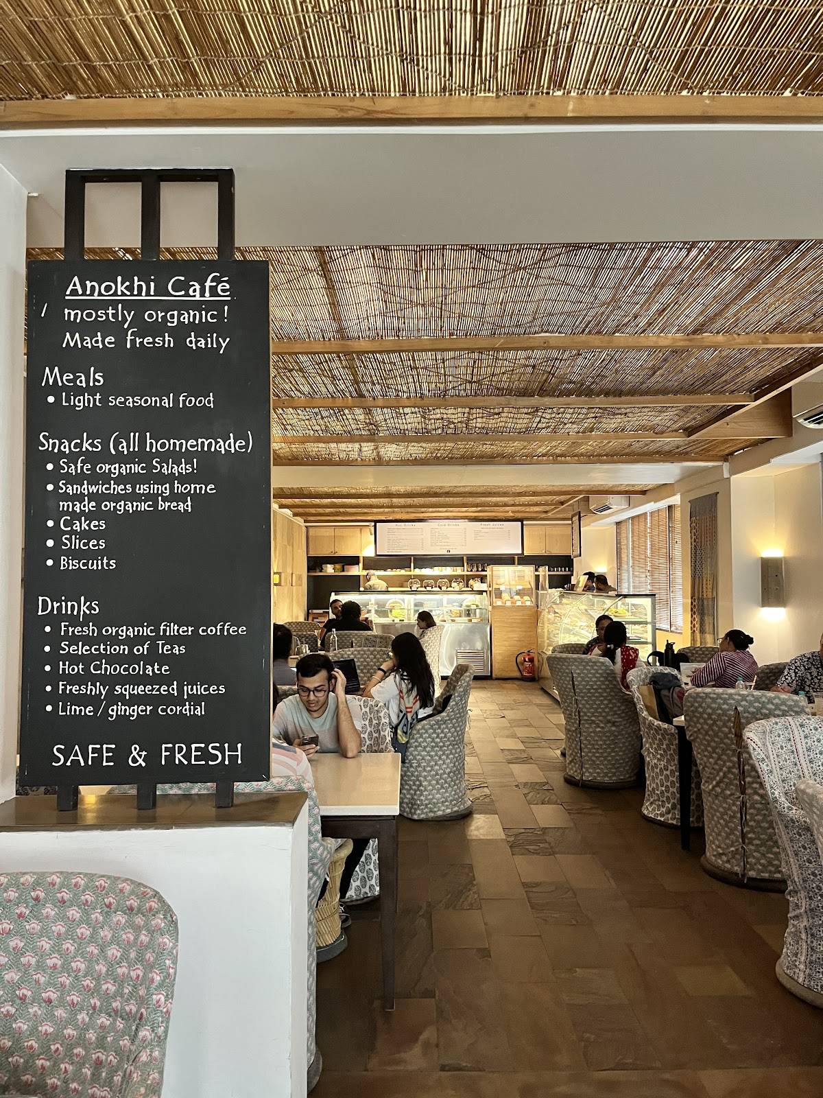 Anokhi Café menu