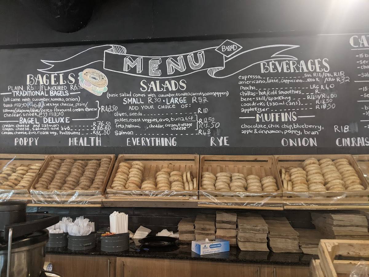 Menu at Bagel Zone Benmore cafe, Johannesburg, Shop G12 Benmore Gardens