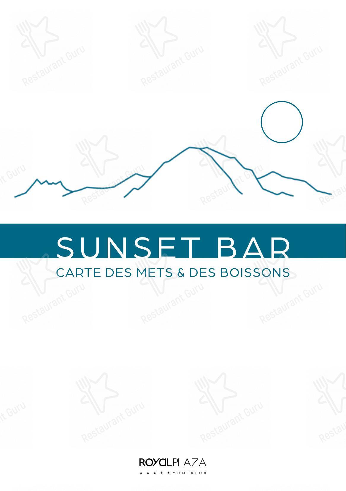 Menu per Café Bellagio in Montreux