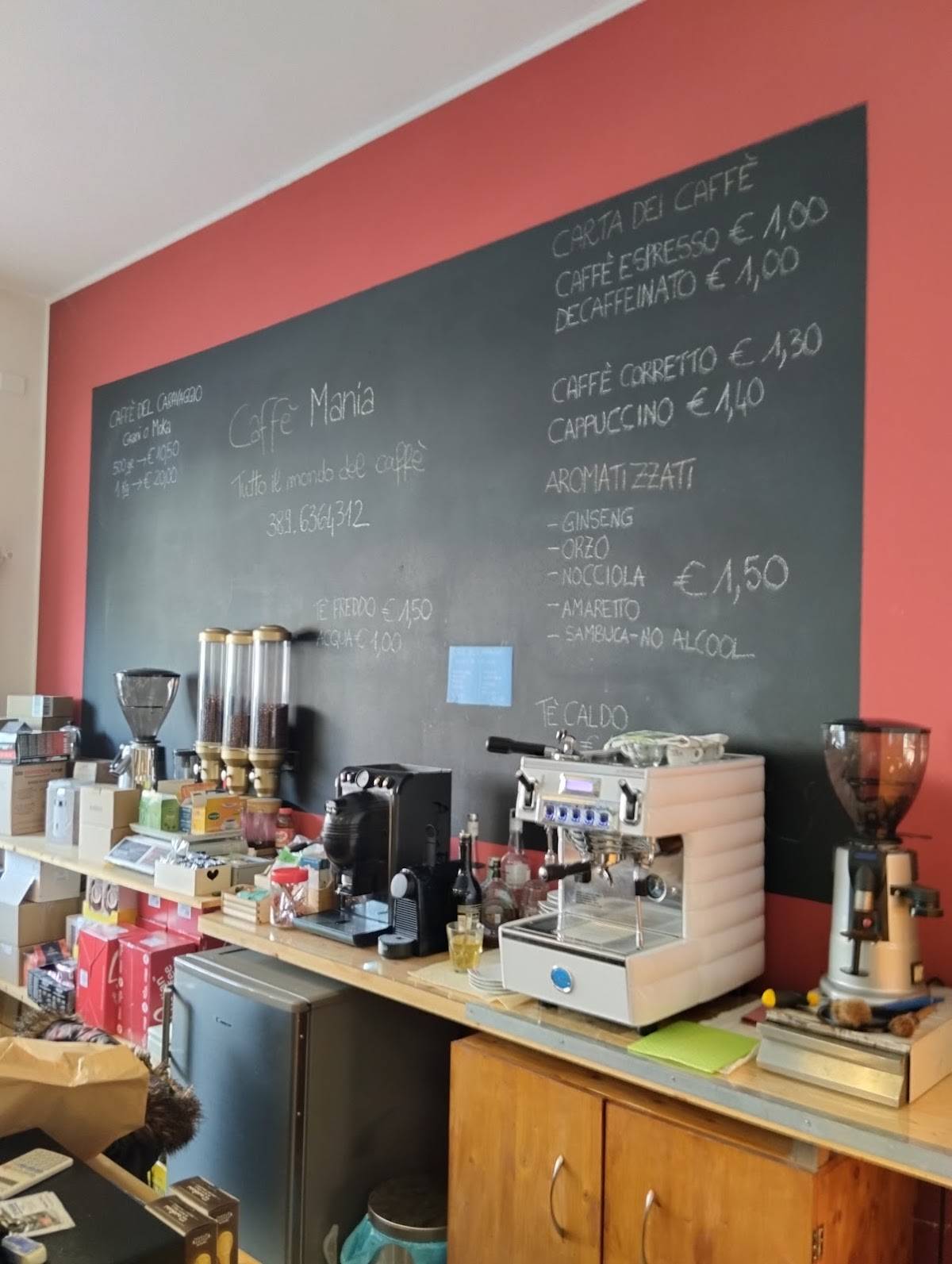 Menu di Caffè Mania di Micheli Roberto 