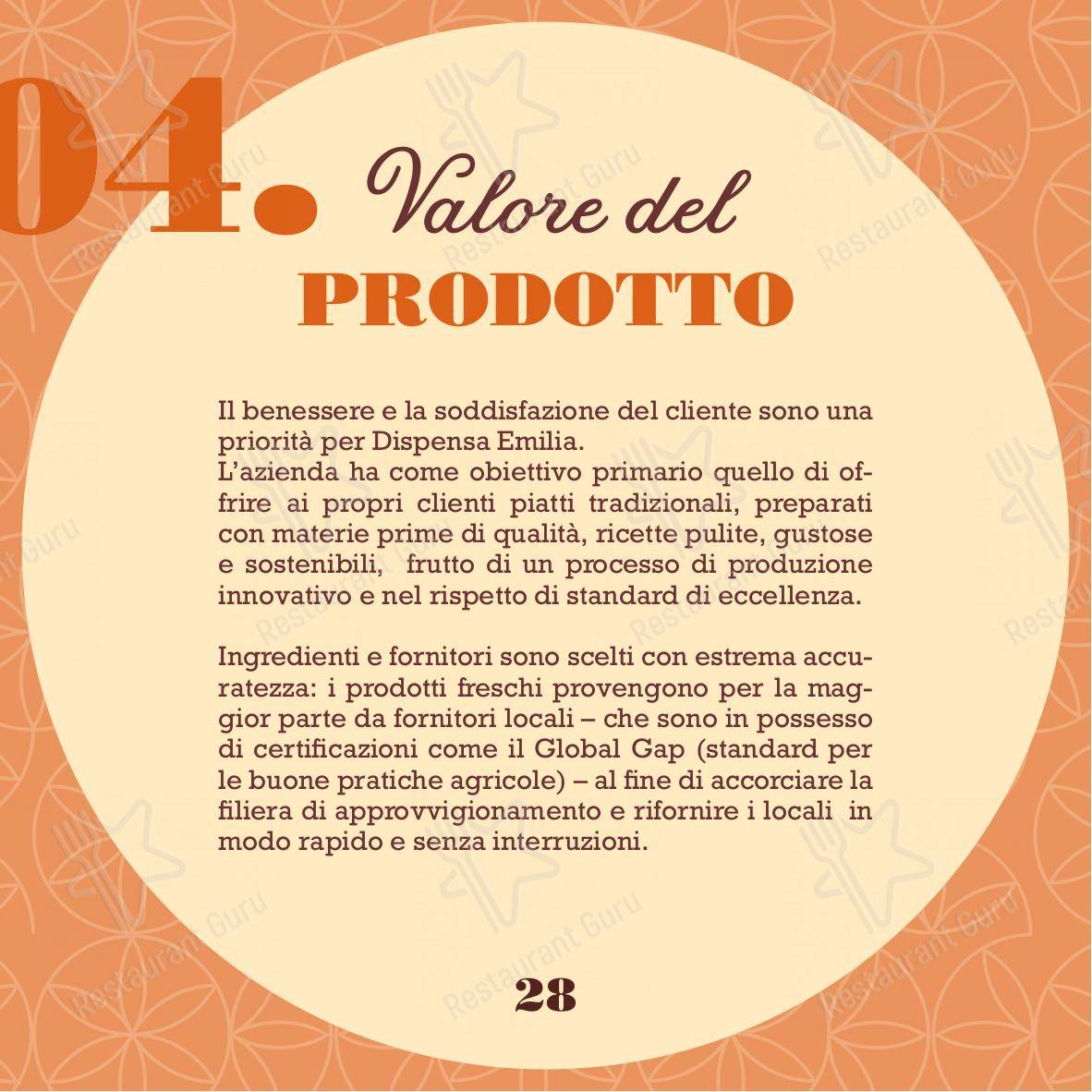 Menu di Dispensa Emilia I Gigli Campi Bisenzio - Menu bar