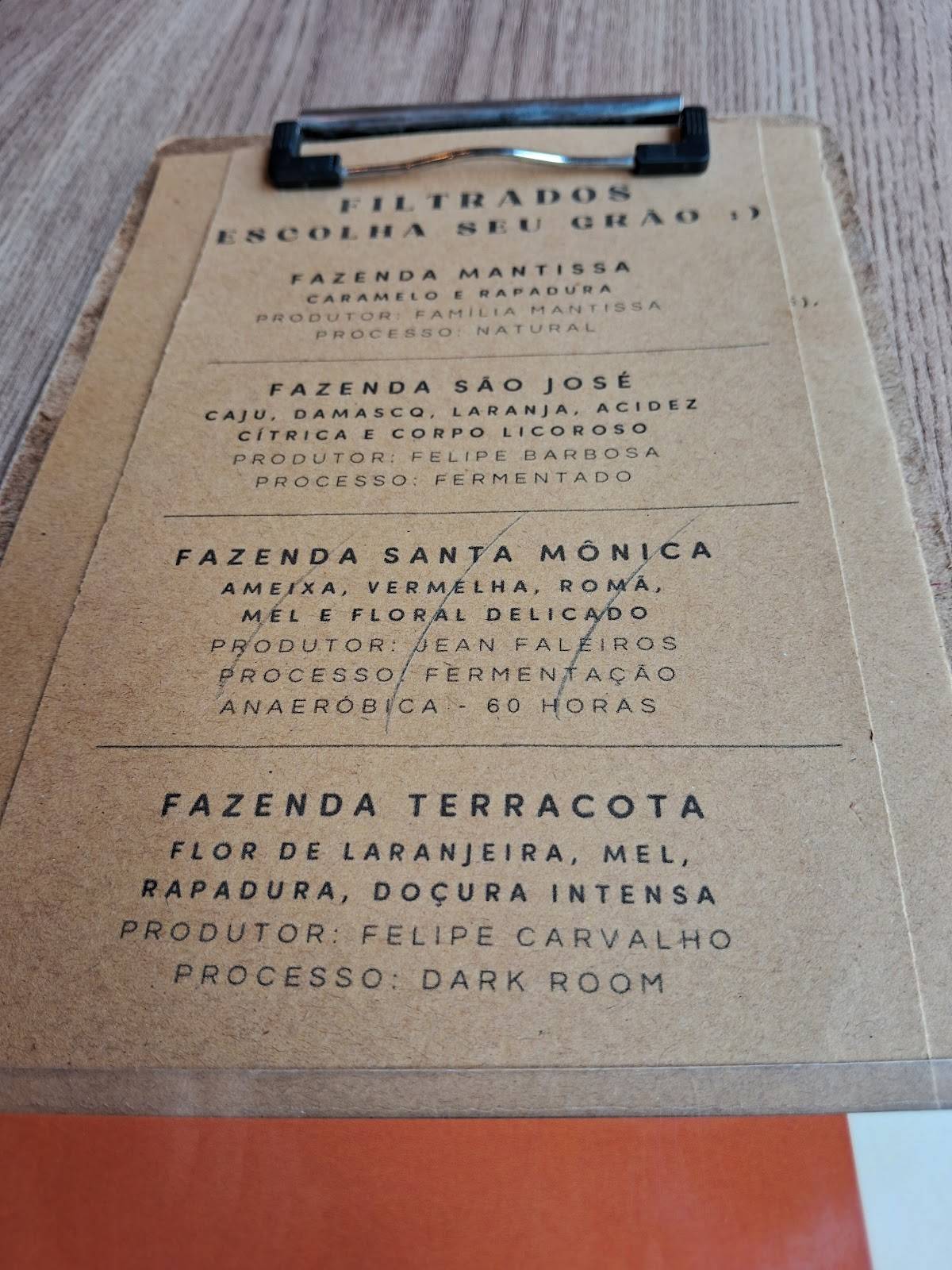 Fubá Café cardápio