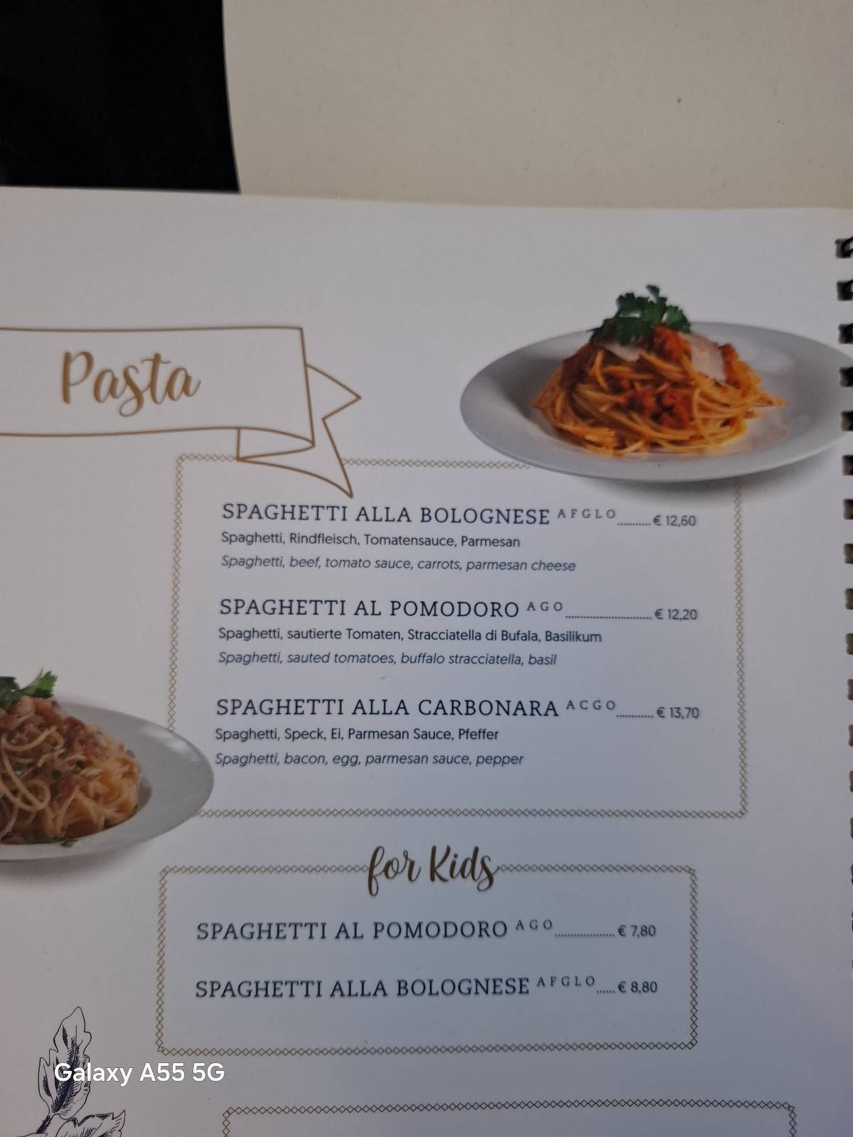Menu de Gelateria Castelletto