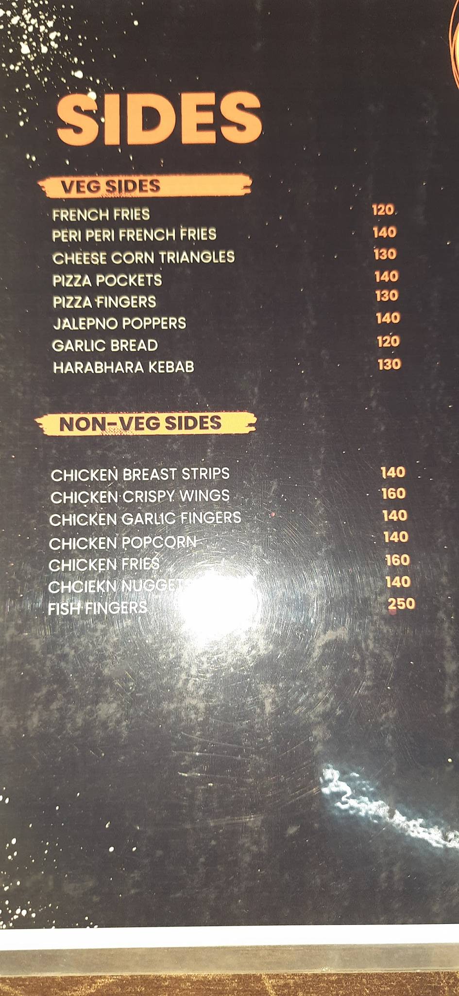 Gen z- cafe menu