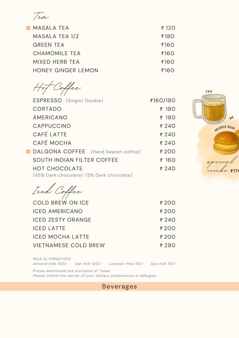 How Sweet Bakery & Cafe menu