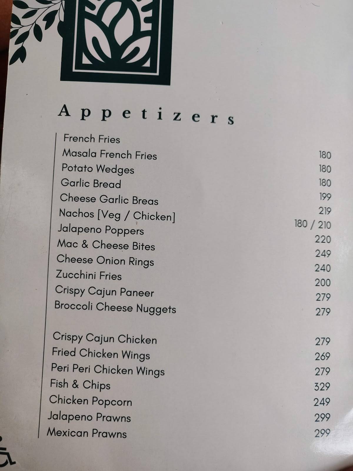 Kefi menu