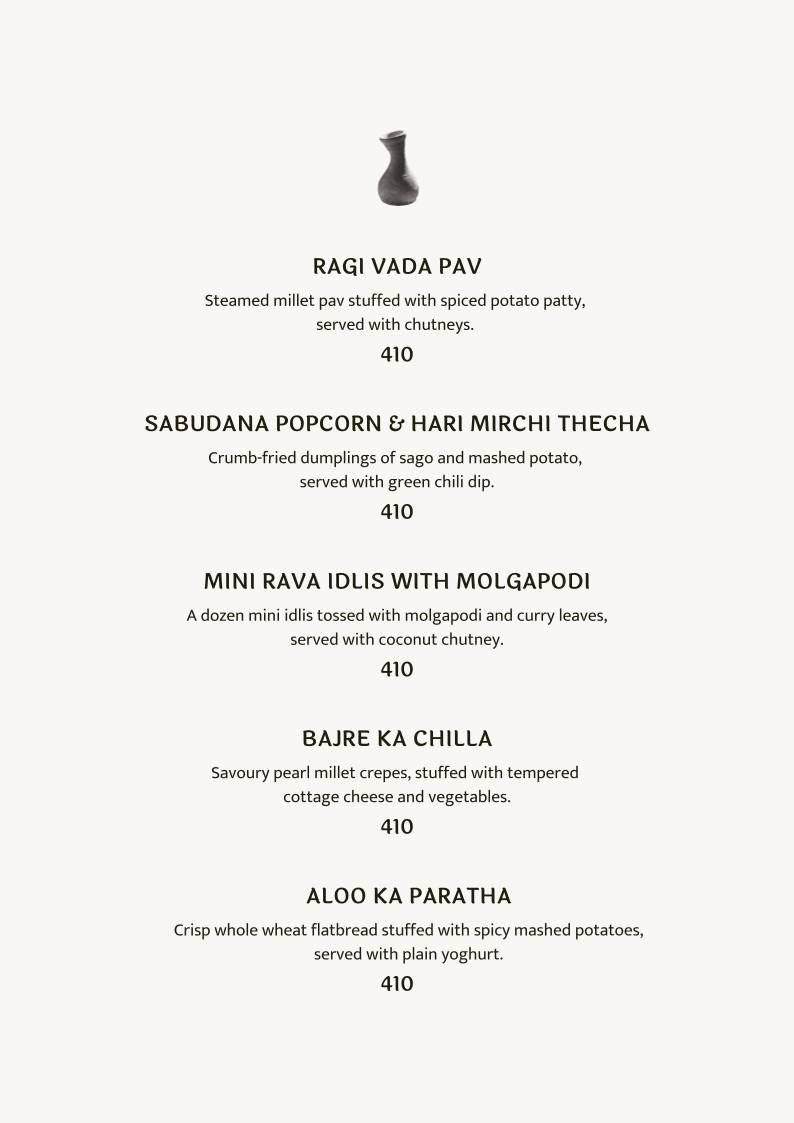 Cafe Lota menu