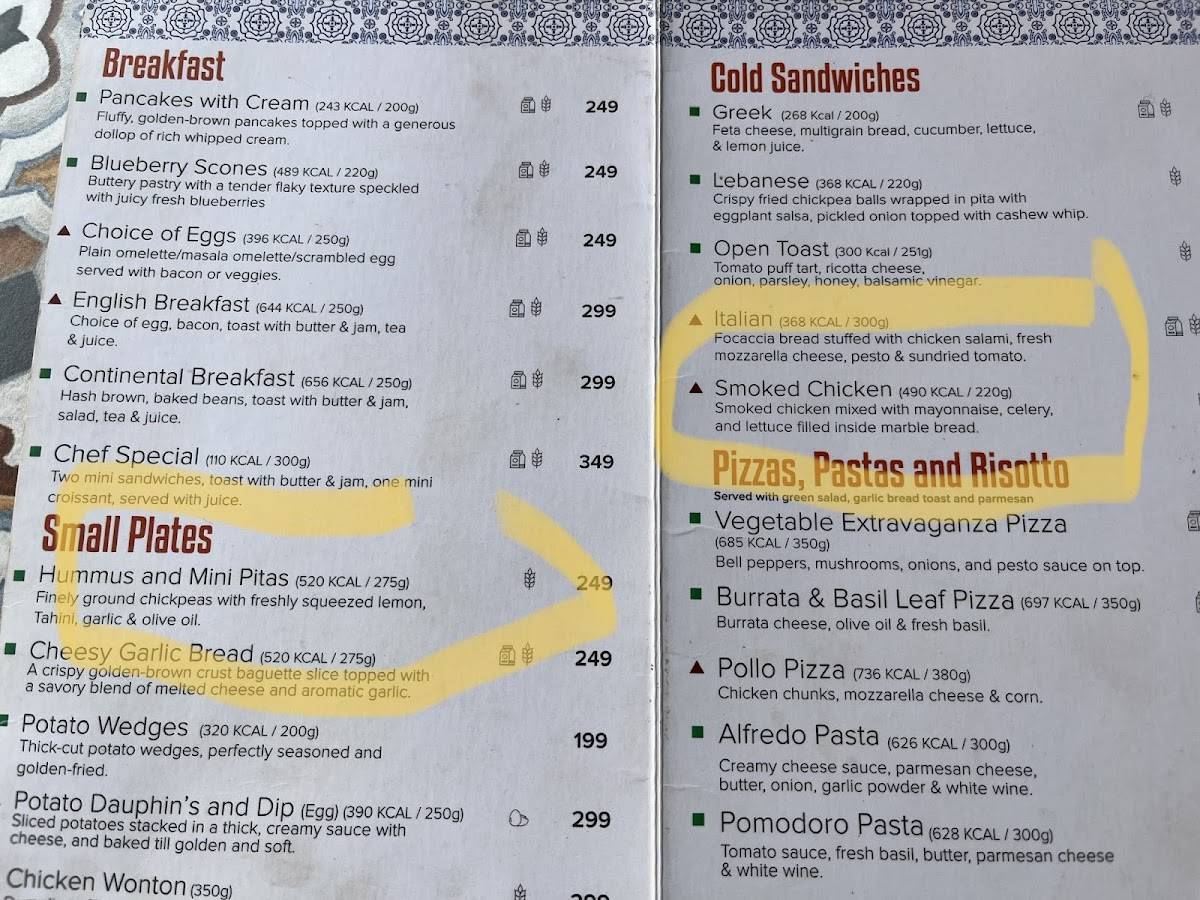 Cafe Meu Lar by Barista menu